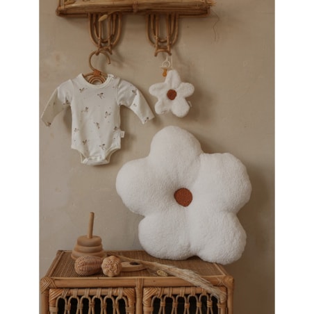 Duża poduszka stokrotka ecru