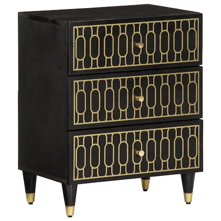 vidaXL Szafka nocna, 50x33x60 cm, lite drewno mango