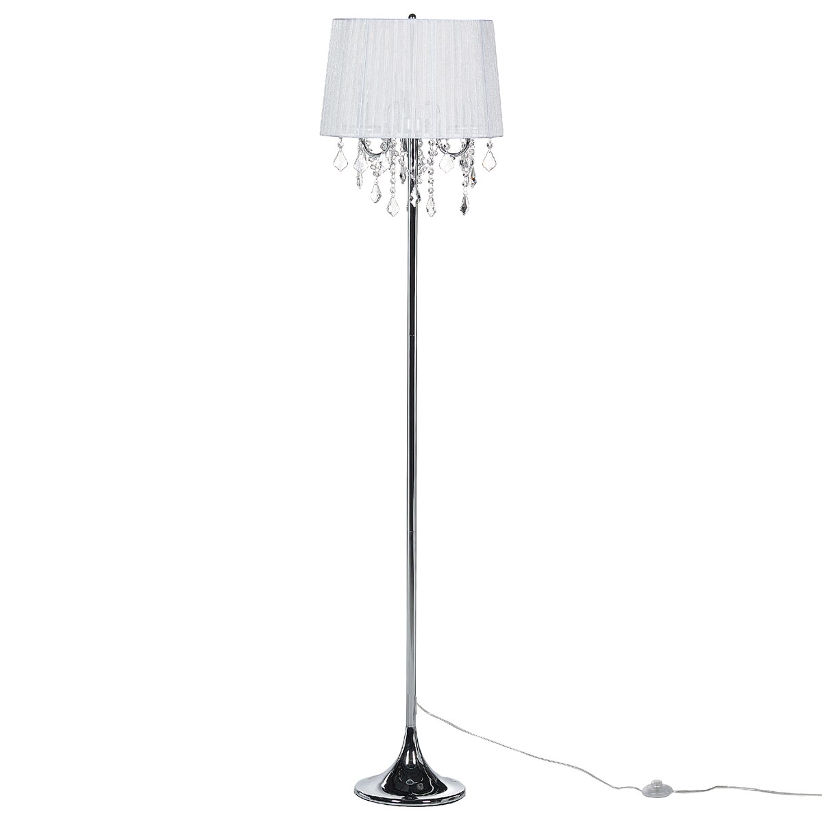 Lampa podłogowa EVANS Metal Biały