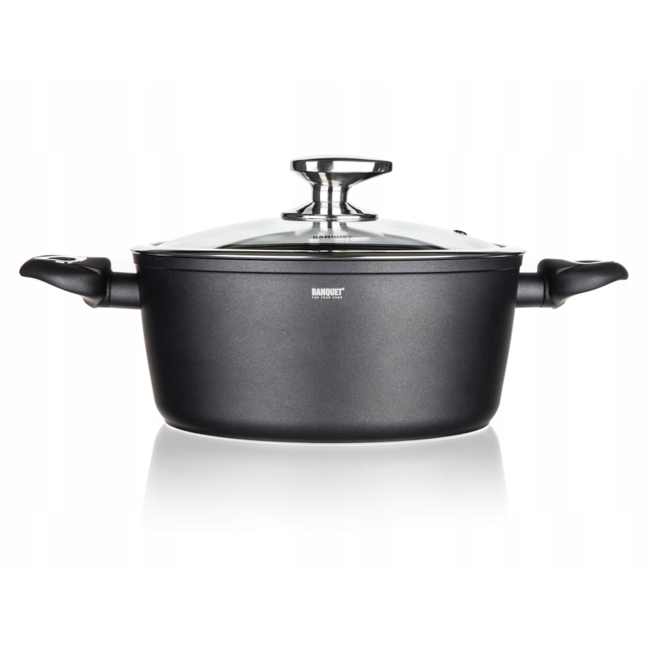 GARNEK aluminiowy 4,2L do gotowania obiadu zupa jedzenia kuchenny pudełko