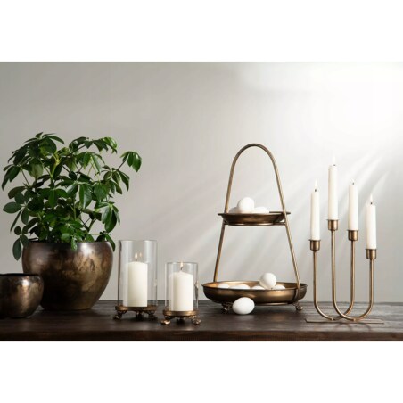 PATERA NA OWOCE DEKORACJE dwupoziomowa metalowa śr. 30cm