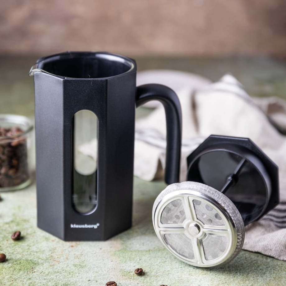 Zaparzacz do kawy herbaty 0.80L French Press czarny KLAUSBERG