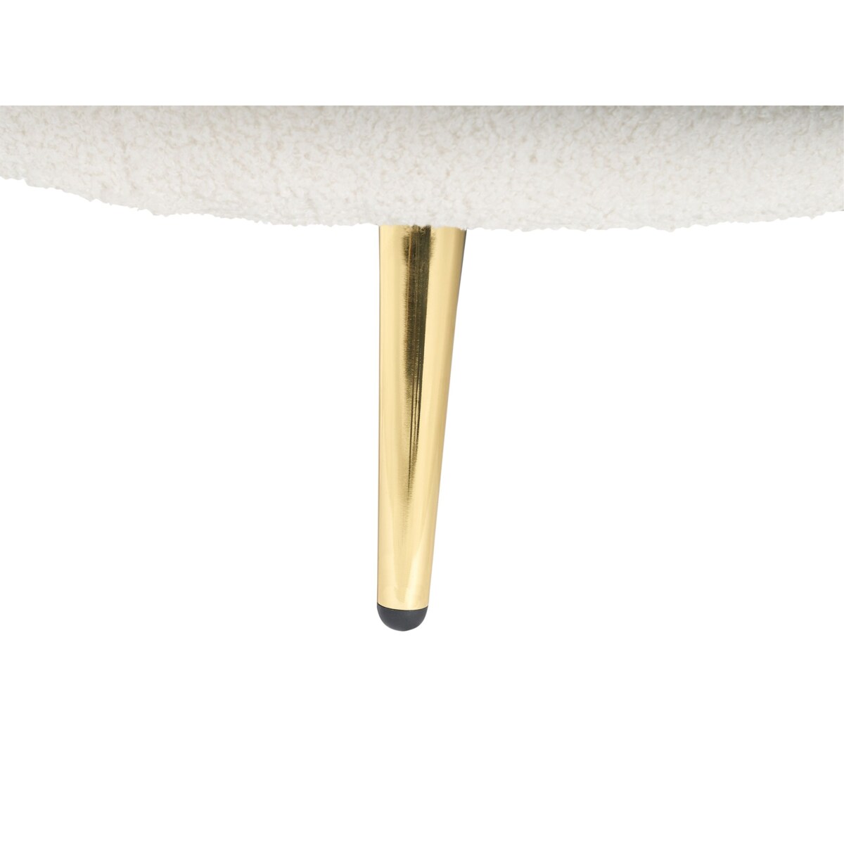 Szezlong boucle lewostronny złamana biel VALREAS