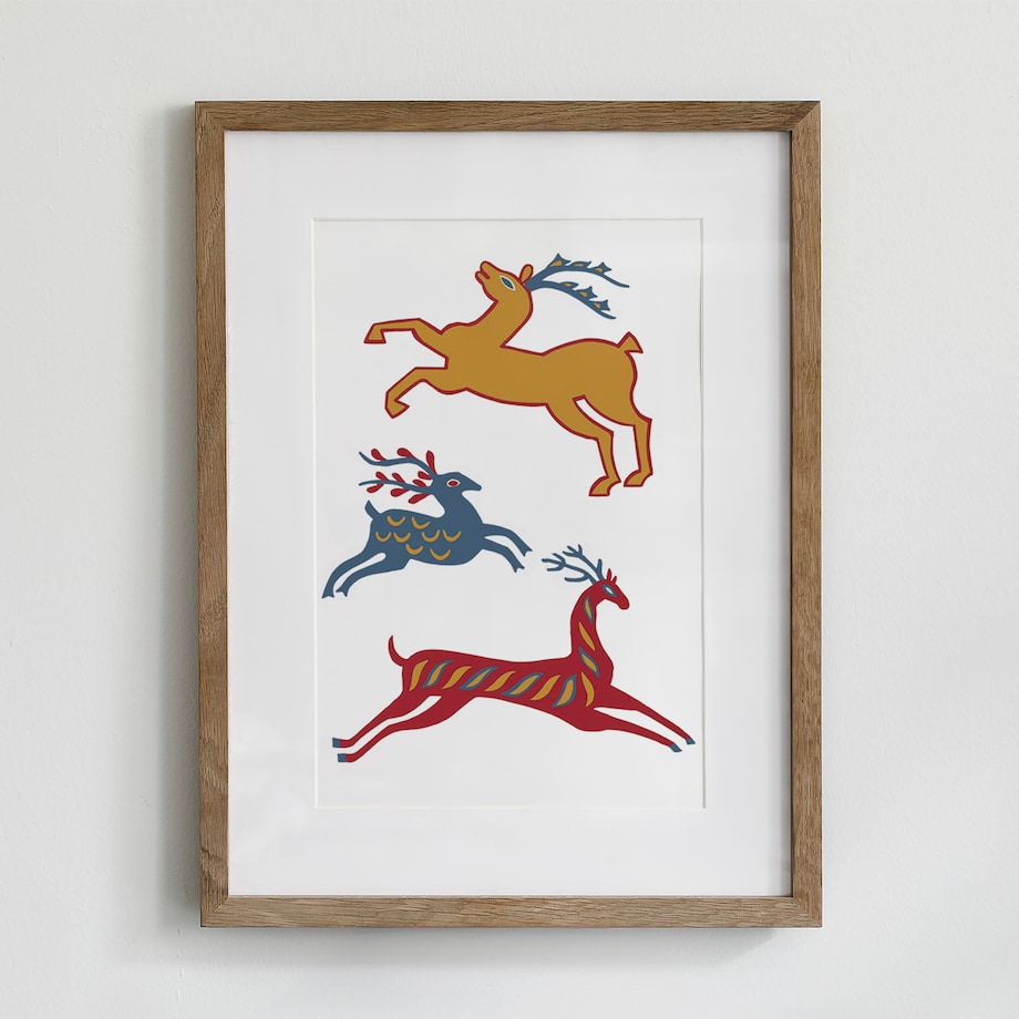 Plakat Renifery 21x30cm