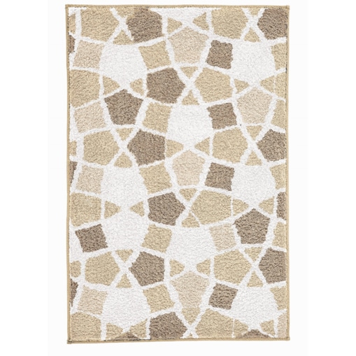 Kleine Wolke Sintra Dywanik łazienkowy mozaika 60x90 cm macadamia beż brąz
