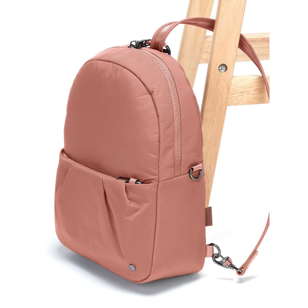 Plecak / Torebka 2w1 antykradzieżowa Pacsafe Citysafe CX Econyl® - różowy