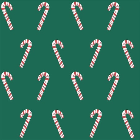 Podkładki świąteczne - Laski świąteczne - zieleń