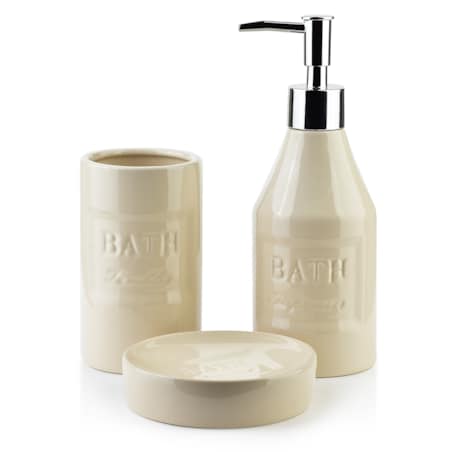 JOFF Komplet łazienkowy beżowy BATH