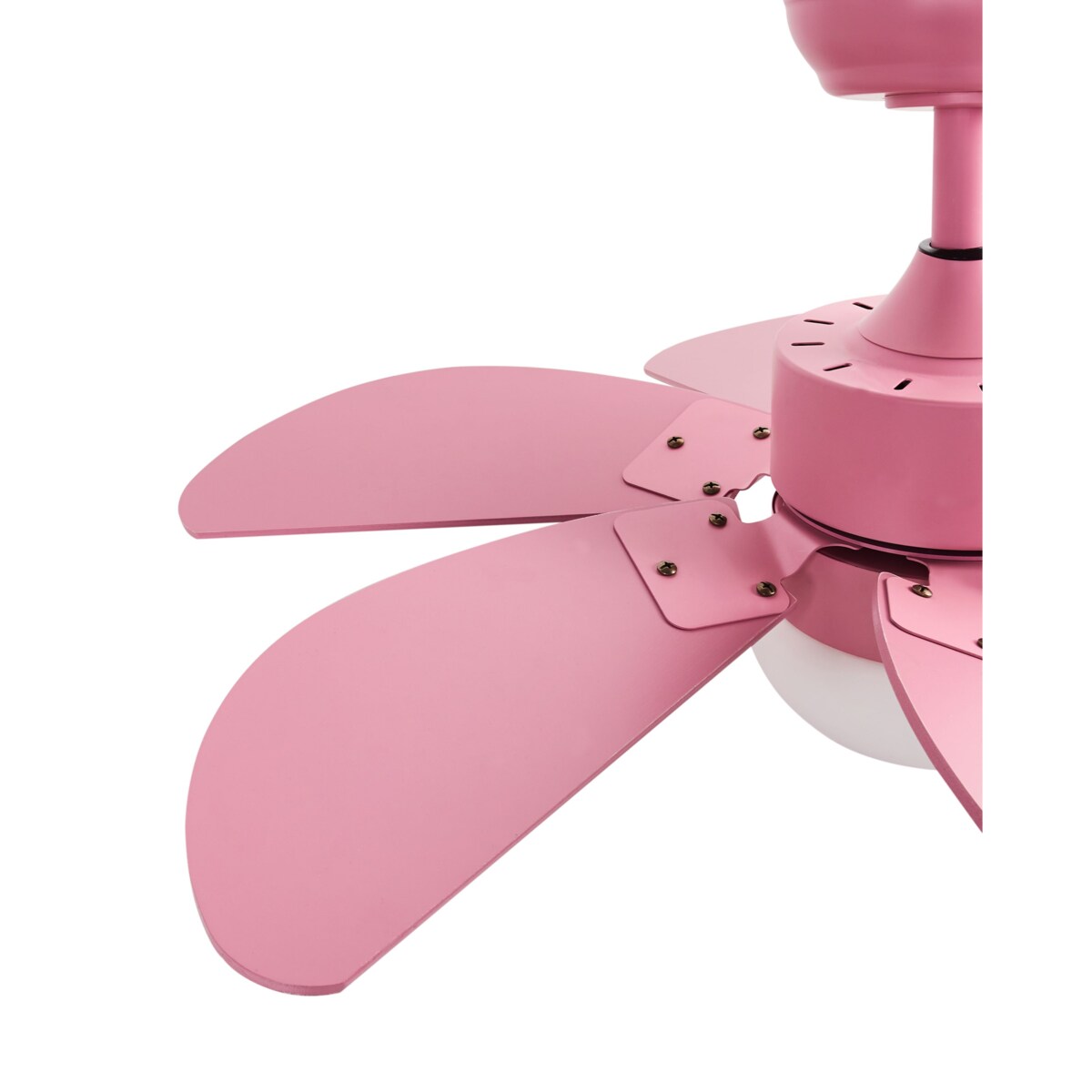 Wentylator sufitowy z lampą LOGAR Z pilotem Różowy