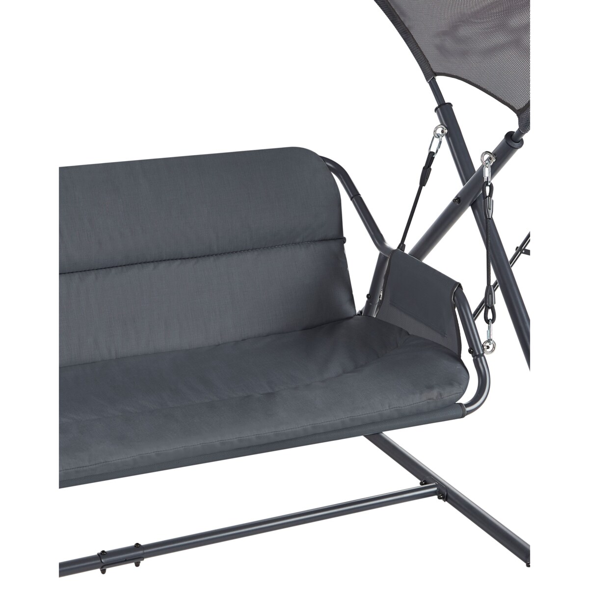 Huśtawka ogrodowa SOLAGNA Metal Ciemnoszary