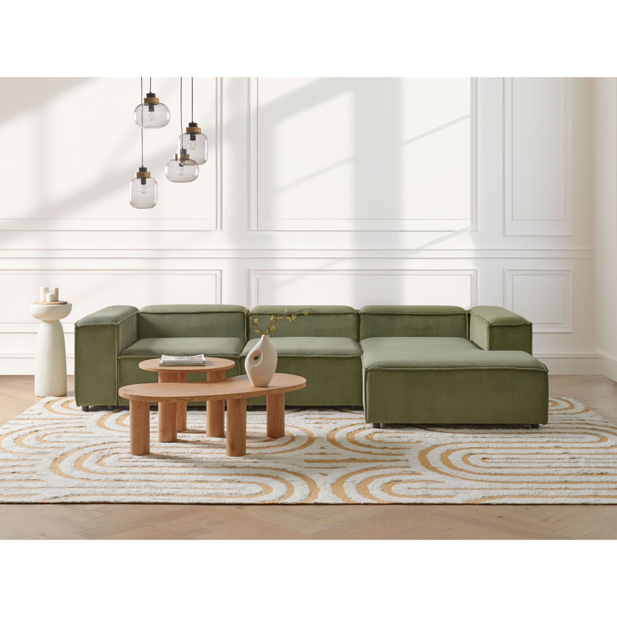 Moduł 1-osobowy sztruksowy zielony ARDAL