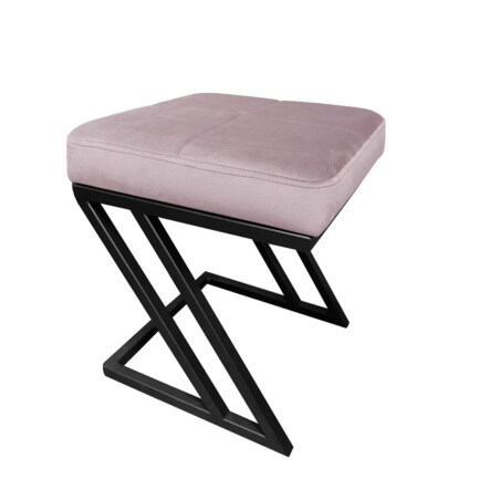 Pufa ZAZU MG VELVET jasnoróżowa