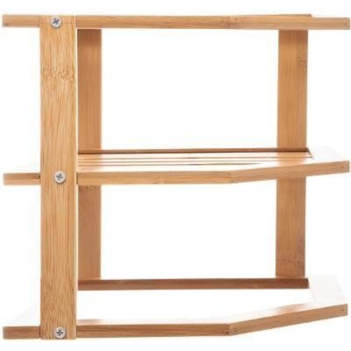 Półki kuchenne na przyprawy, 3 poziomy, stojak bambusowy