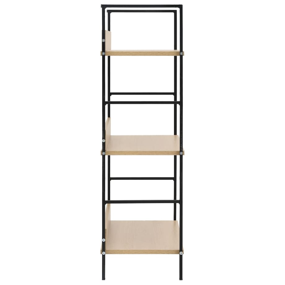 vidaXL Regał z 3 półkami, kolor dębowy, 60x27,6x90,5 cm