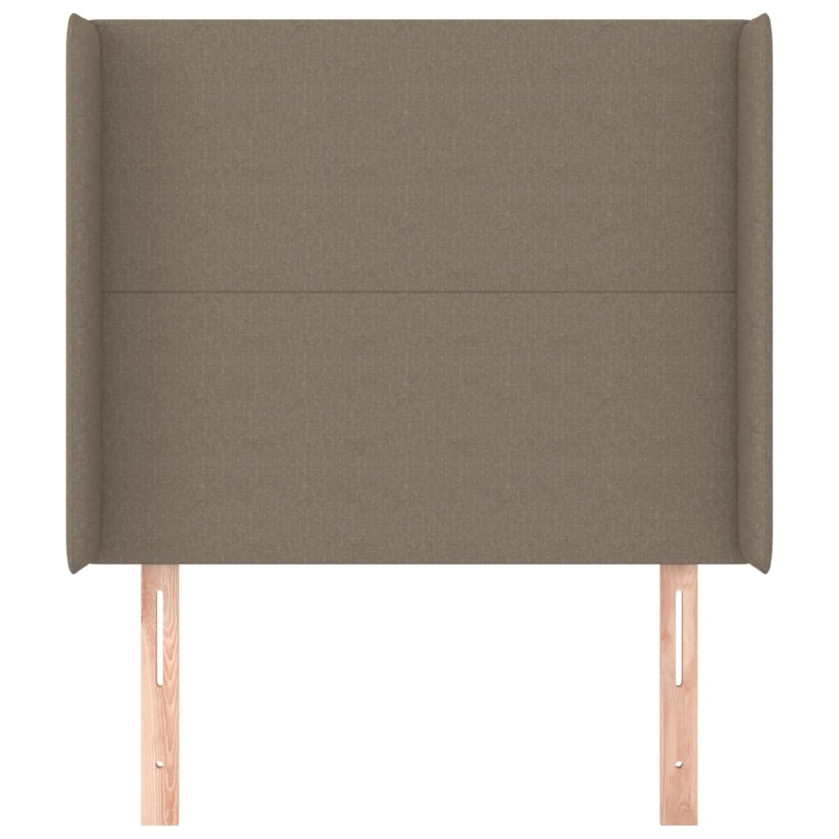 vidaXL Zagłówek uszak, taupe, 103x16x118/128 cm, tkanina