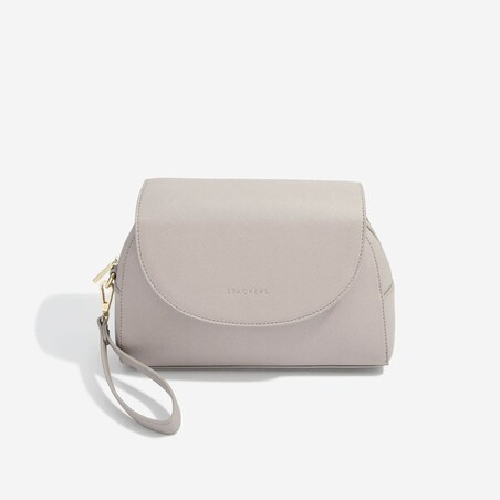 Kosmetyczka Stackers z kieszeniami na pędzle taupe