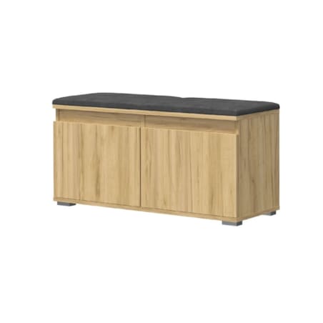 Szafka na buty z siedziskiem SINGAPUR 100 dąb craft/szara