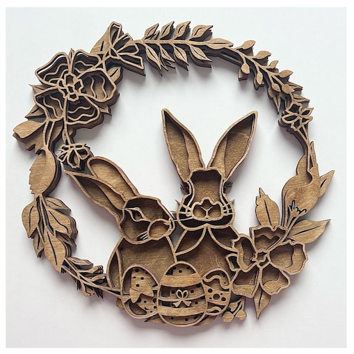 Wielkanocny wieniec Ø 24 cm dąb