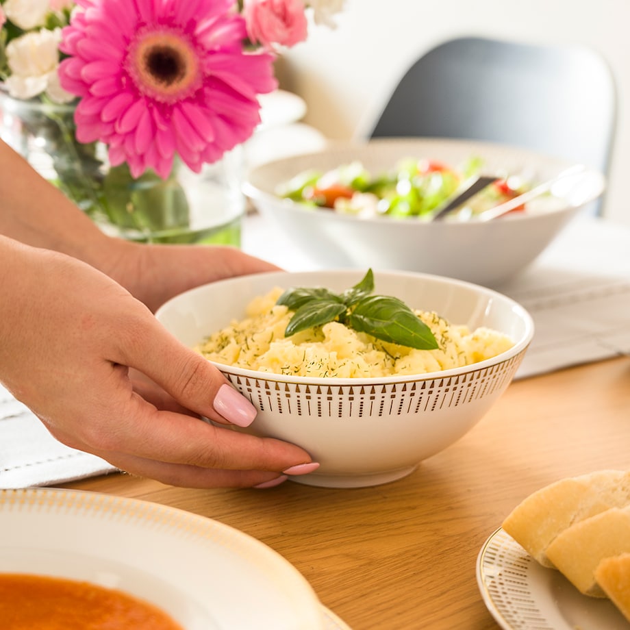 Salaterka okrągła 23 cm Yvonne Złoty Miraż G682