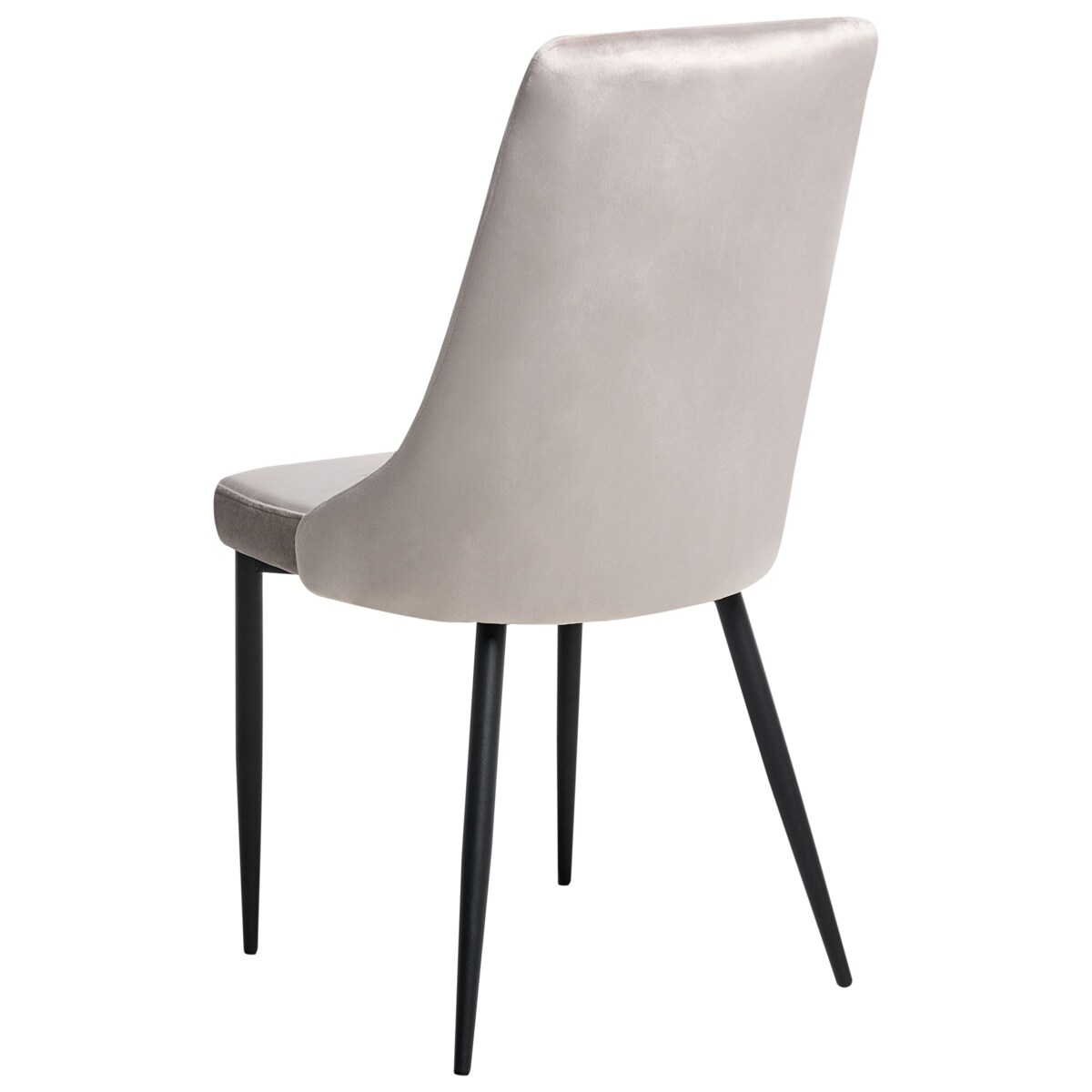 Zestaw 2 krzeseł do jadalni AVENIR Welur Beżowoszary