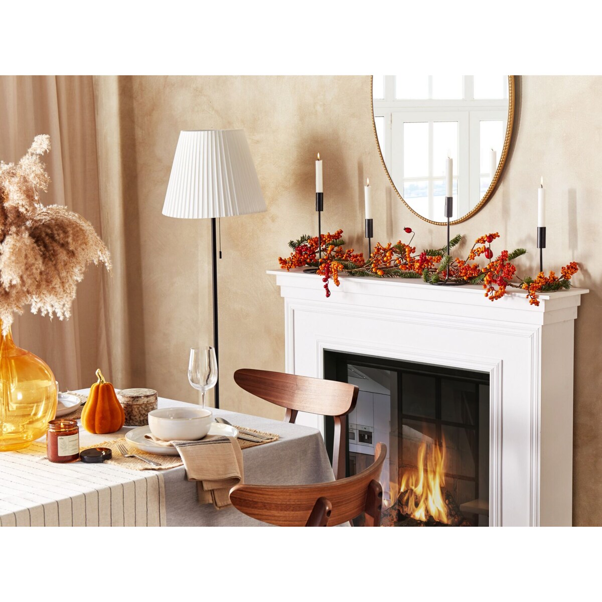 Girlanda 150 cm pomarańczowo-zielona OURENSE