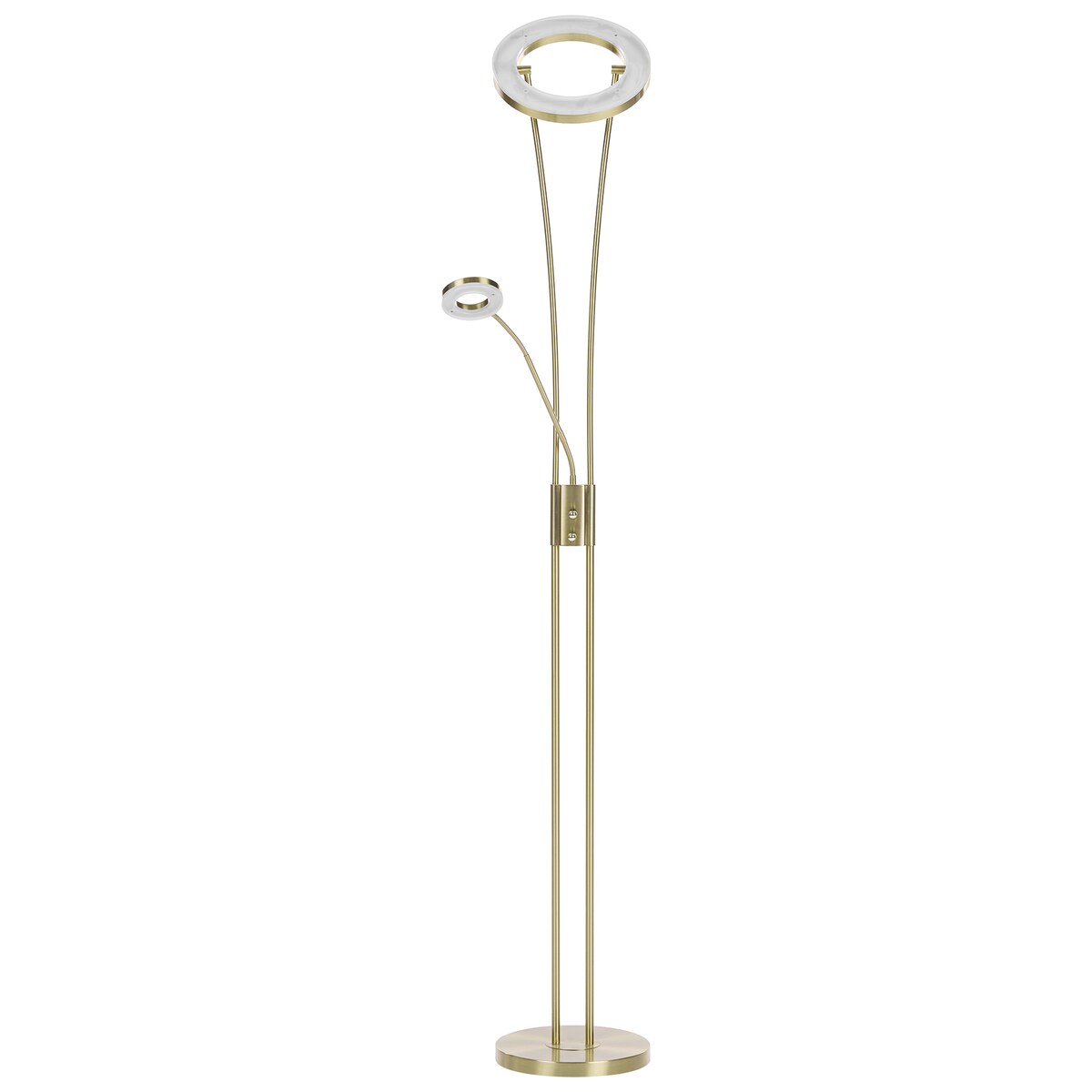 Lampa podłogowa LED KENNET  Ze ściemniaczem Metal Mosiężny