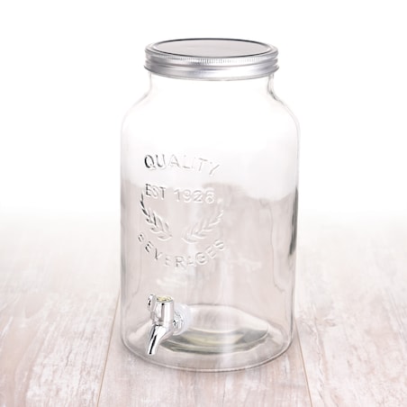 Słój z kranem i pokrywą - dystrybutor napojów, 5,5 l