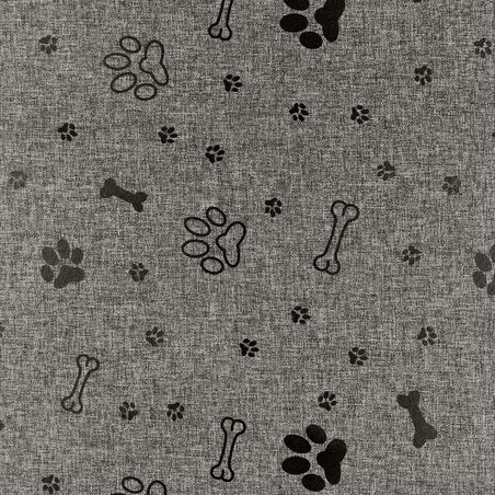 Legowisko Dla Psa Kanapa Posłanie 115X95 Cm Wodoodporne Poduszki Pikowane Kość Czarna