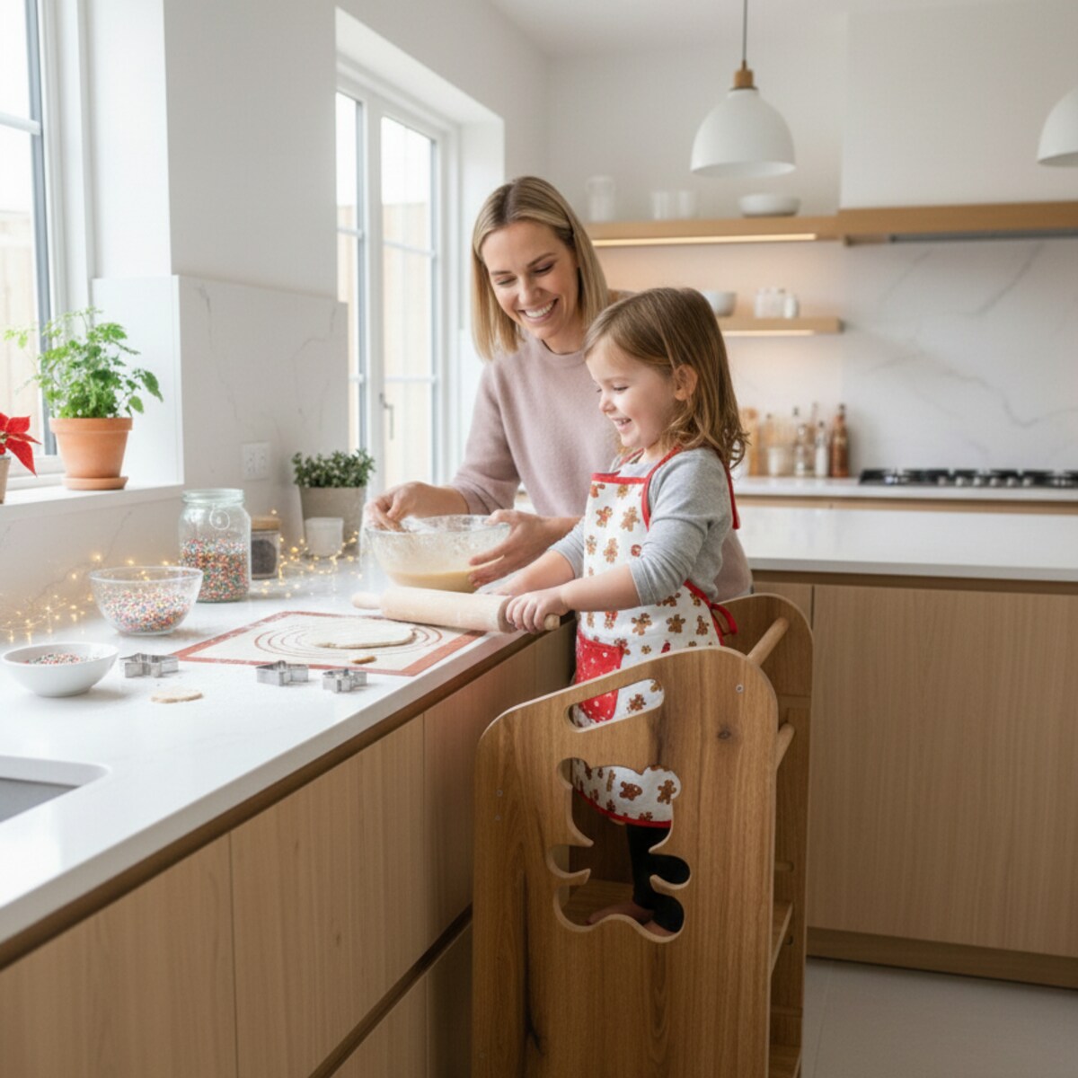 Pomocnik kuchenny regulowany miś Kitchen Helper Verk.design