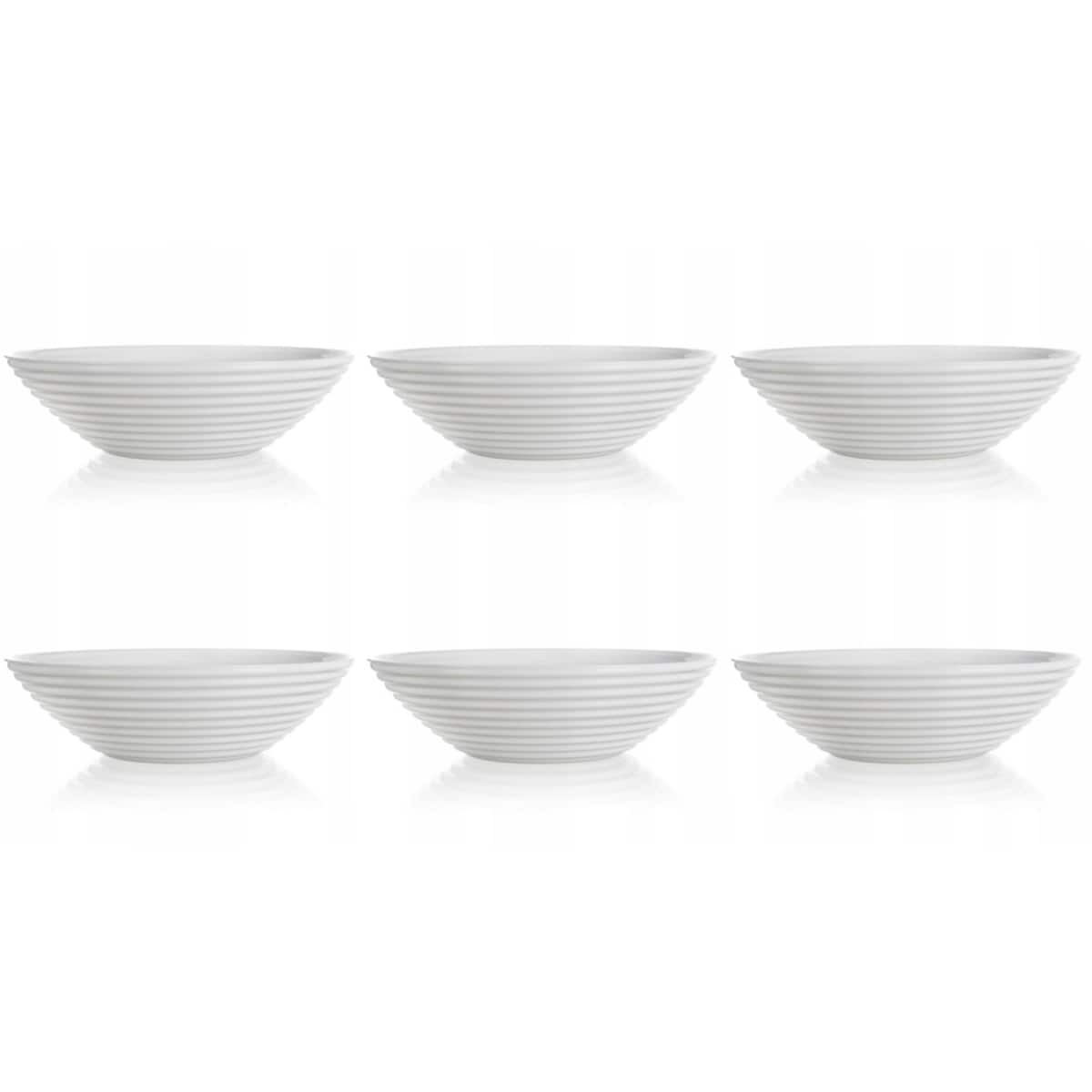 6x MISKA 16 cm TALERZ GŁĘBOKI HARENA luminarc biały okrągły na zupę rosół
