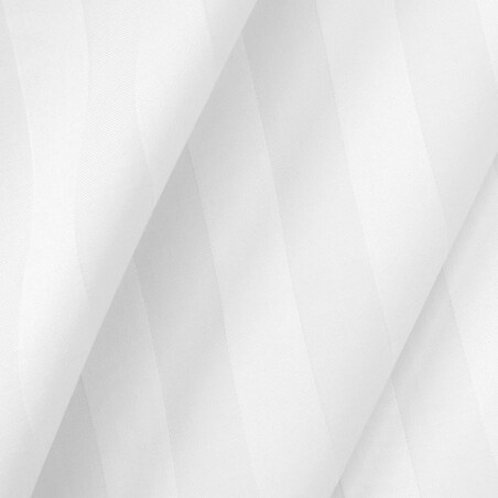 Poszewka bambusowa satyna bawełniana 40x40 Bamboo paski, białe