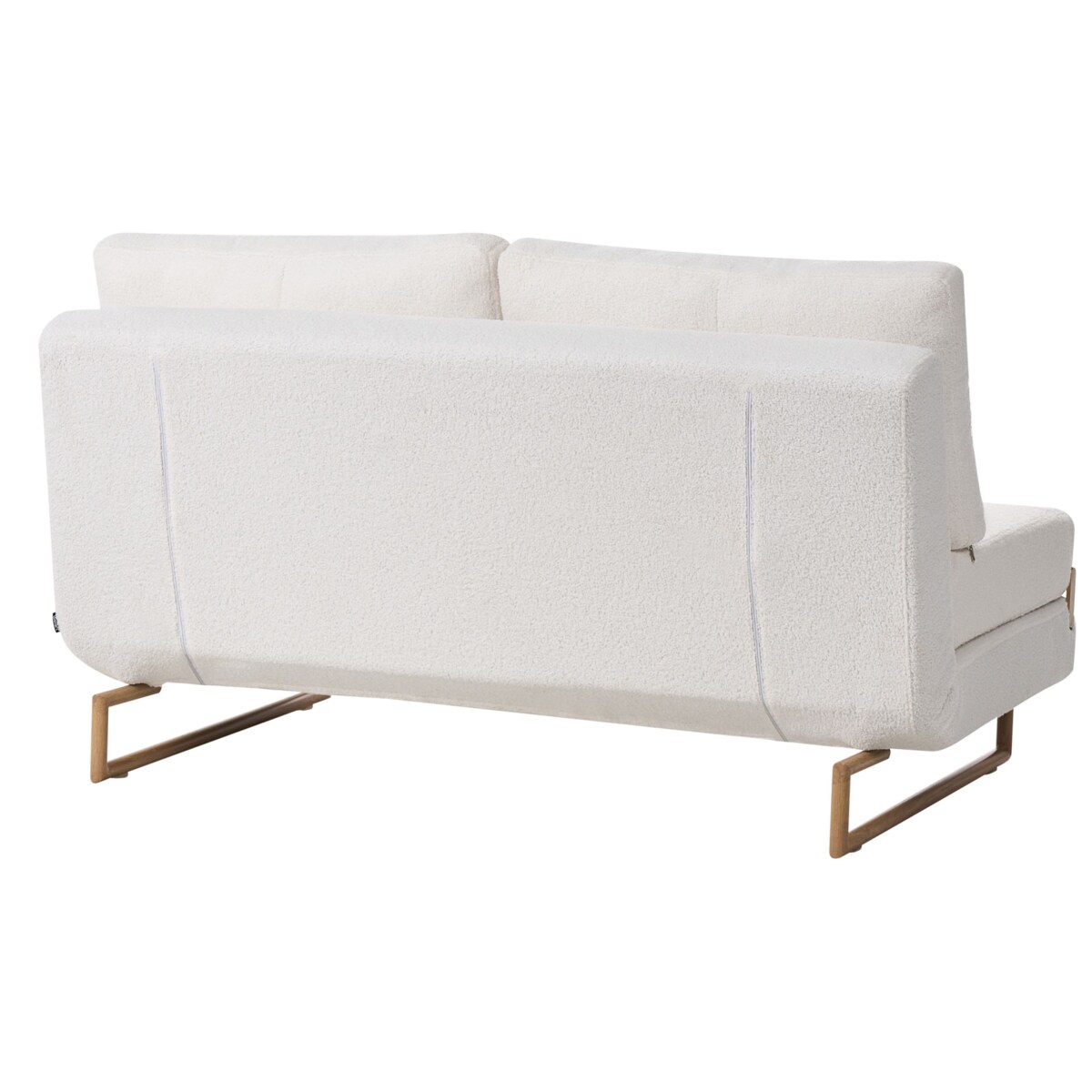Sofa rozkładana dla 3 osób JERSLEV Boucle Złamana biel