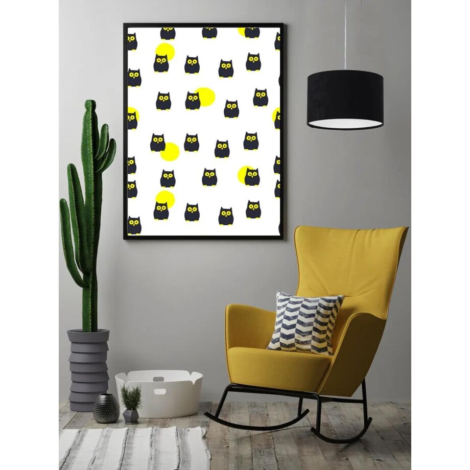 Lampa wisząca HOME 30 czarna/biała