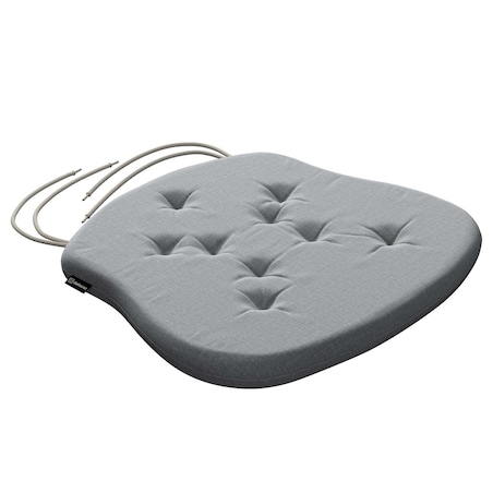 Poduszka na krzesło Filip, ciemno szary welwet, 41 x 38 x 3,5 cm, Ingrid