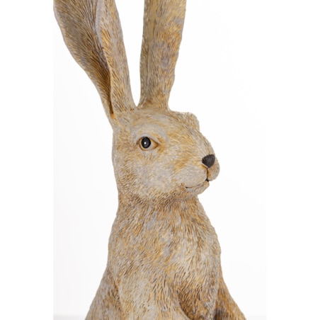 Dekoracja - szary królik 32x10x14,5 cm LEONIO-2 big