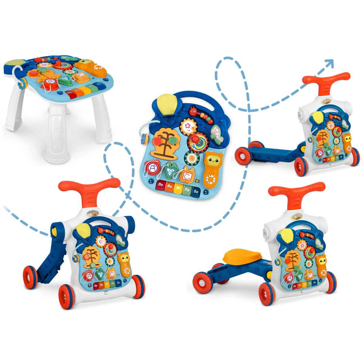 Jeździk dla dziecka interaktywny stolik edukacyjna Ricokids