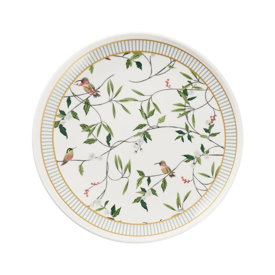 VILLA ITALIA Talerzyk deserowy porcelanowy 20 cm NORIKO WHITE