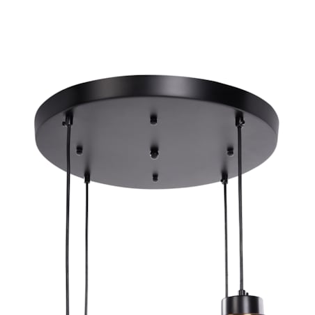 Lampa wisząca szklana 4-punktowa jasnoszara ZAYANDE