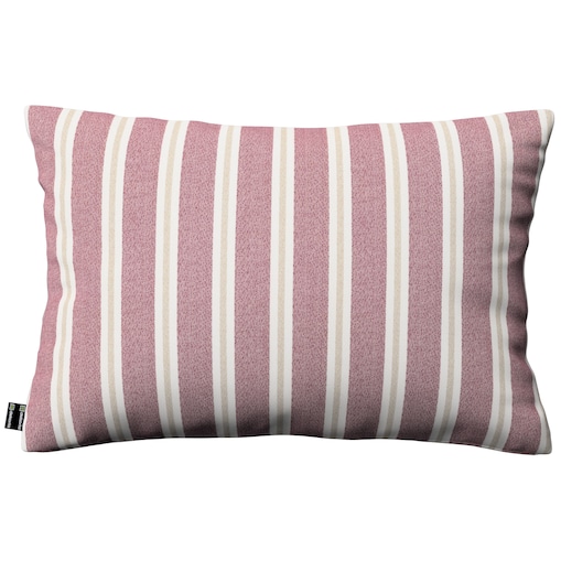 Poszewka Kinga na poduszkę prostokątną 60x40 czerwono-beżowe pasy