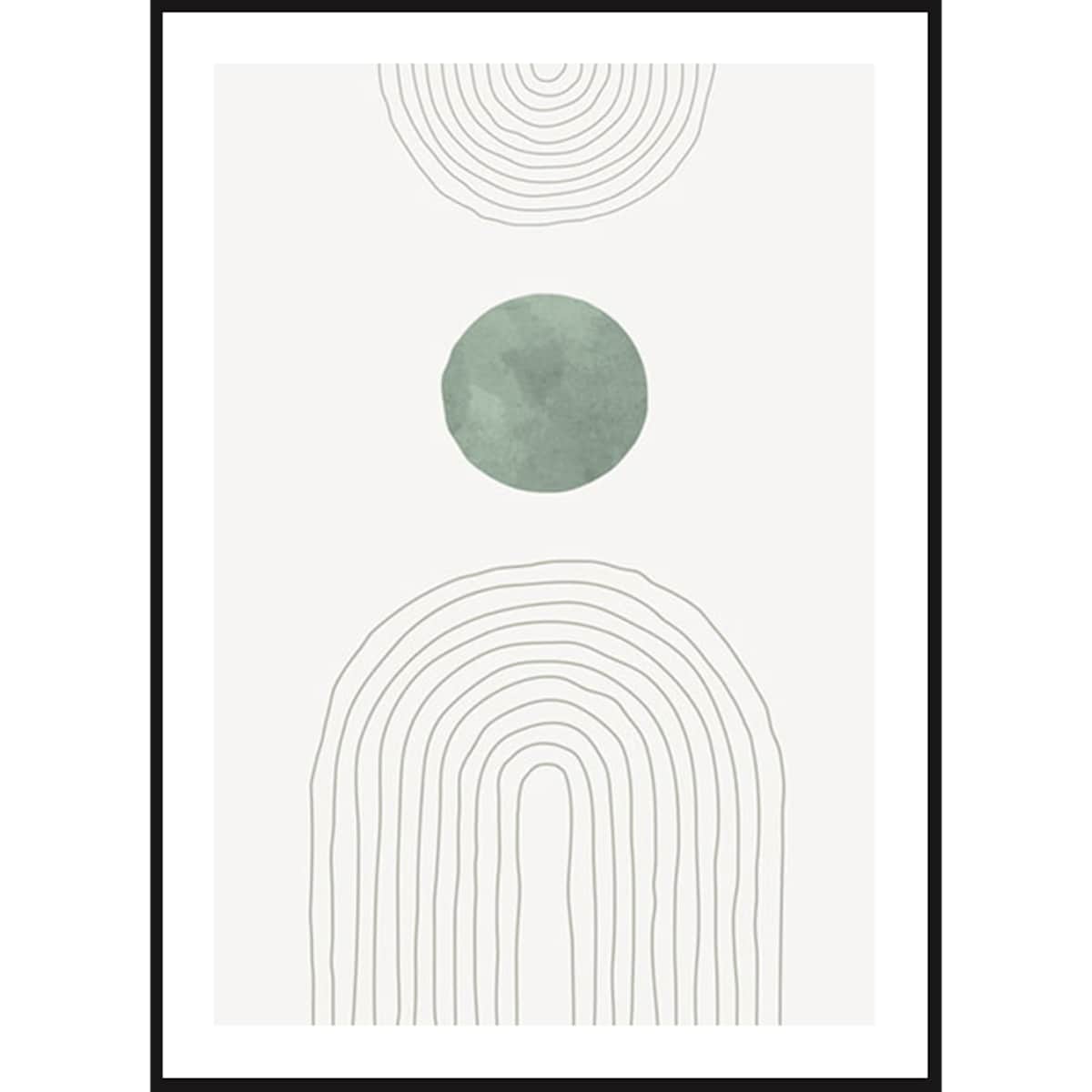 Poster Story, Plakat, Obraz - Zielony Łuk No1, wymiary 21 x 30 cm