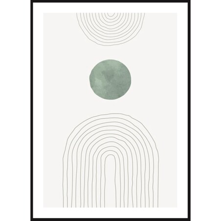 Poster Story, Plakat, Obraz - Zielony Łuk No1, wymiary 21 x 30 cm
