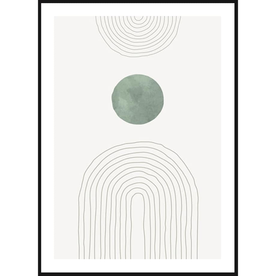 Poster Story, Plakat, Obraz - Zielony Łuk No1, wymiary 21 x 30 cm