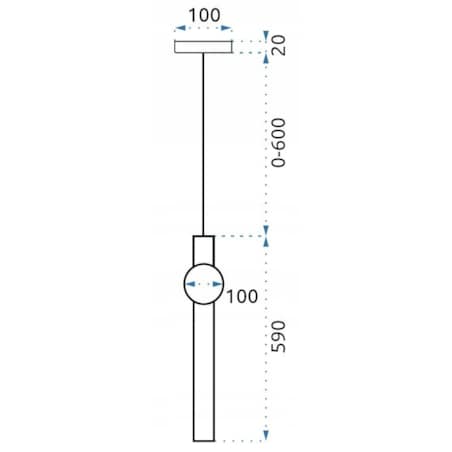 Lampa Sufitowa Wisząca Długa Led Złoto Biała Gold