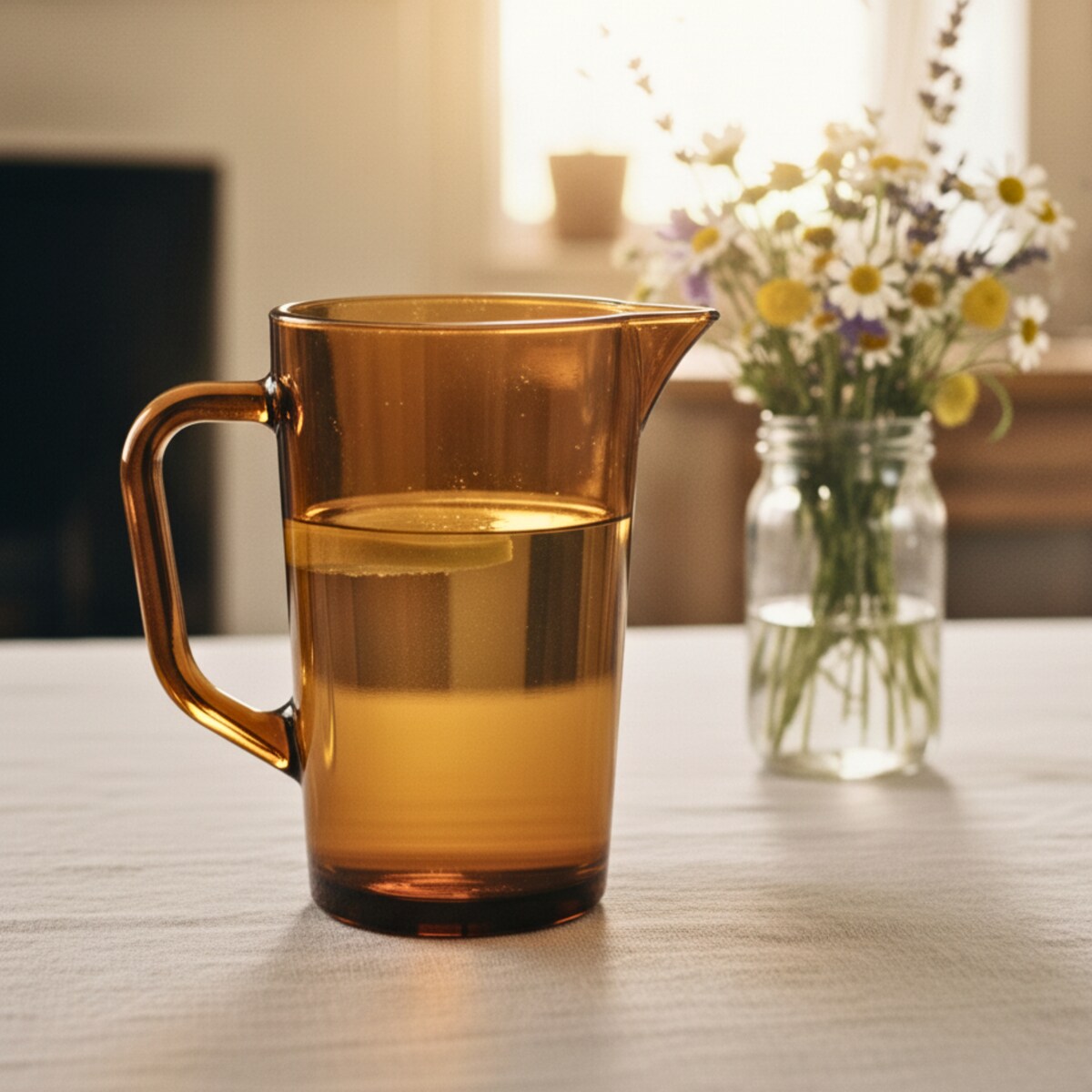 Dzbanek w stylu vintage bursztynowy Alva Retro 1000 ml