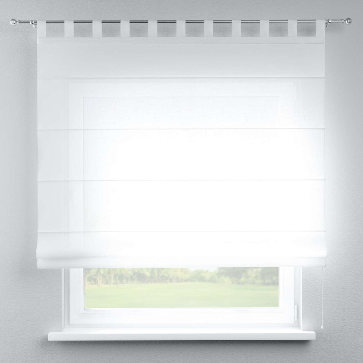 Roleta rzymska Verona 120x160 prześwitująca, biała