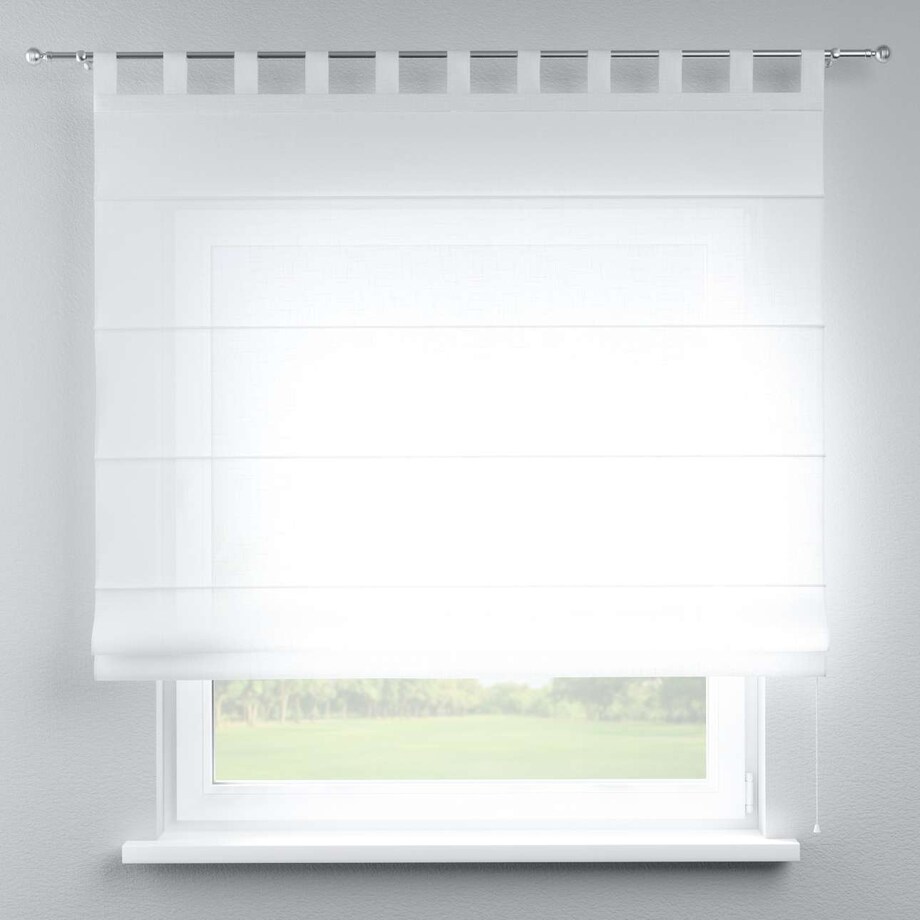 Roleta rzymska Verona 120x160 prześwitująca, biała