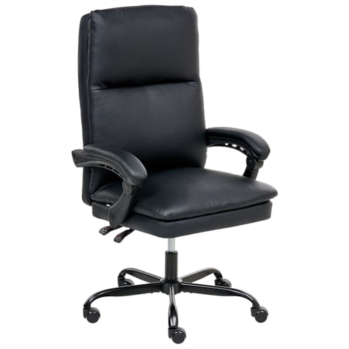 Fotel biurowy SERENE Ekoskóra Czarny