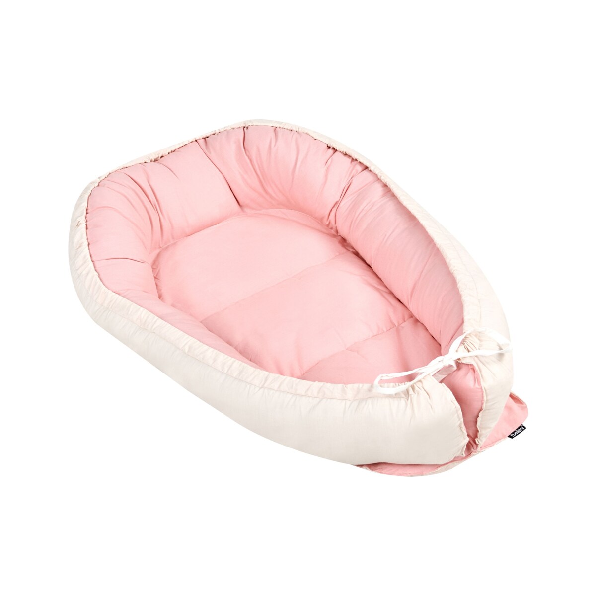 Kokon niemowlęcy 55 x 90 cm różowy z beżowym EREB