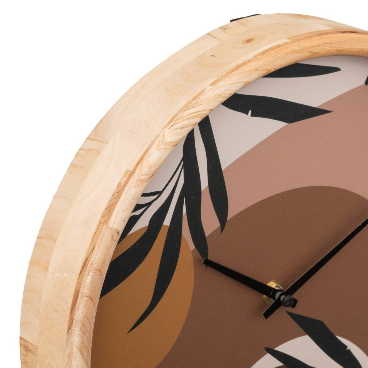 Zegar na ścianę do salonu Nila, tarcza z ilustracją, Ø 30 cm