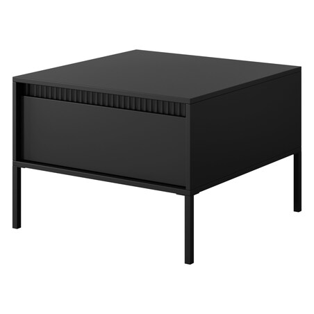 Stolik kawowy z szufladą 48,4x68x68 cm LEMAL czarny